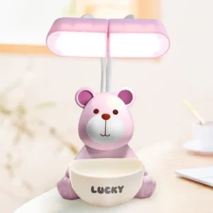 Table Light Multipurpose Bear Dual study Lamp with Mobile stand and sharpener