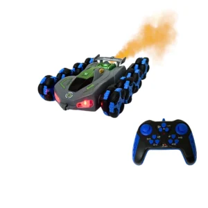 8-Wheel Lifting Arm RC Stunt Car - Wireless Remote & Watch Gesture Control, 360° Stunt Rotation, Rechargeable Drift Stunt Car with Mist Effect & LED Lights
