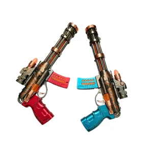 pushpa Gun | ToyGun with Light and Sound Effects with Realistic Smoke/Mist -Special Force Vibrating Premium Chrome Look Toy Gun